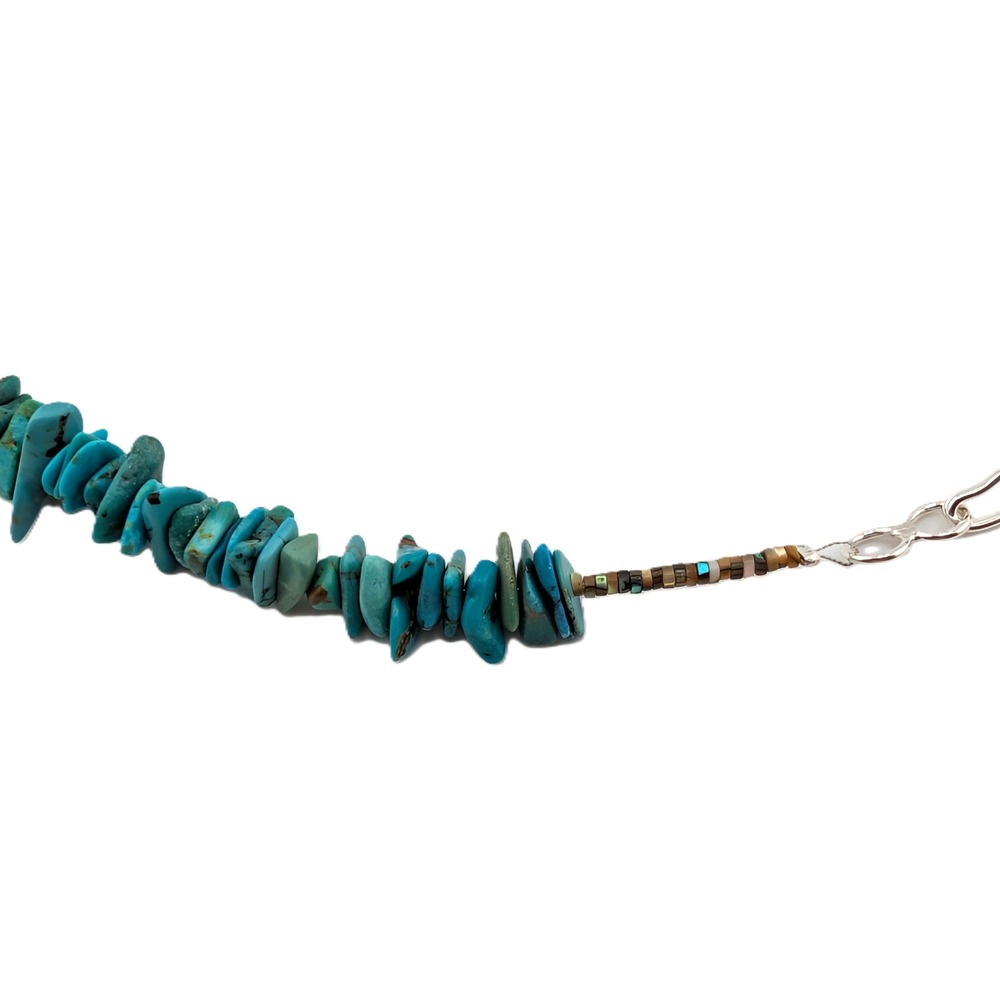 Navajo Spiny Oyster Pendant Nuggets Turquoise necklace 19.5" Jewelry** - Picture 8 of 10